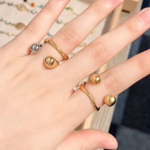 Simple Geometric Open Ring (Gold or Gold-Silver Stainless Steel)