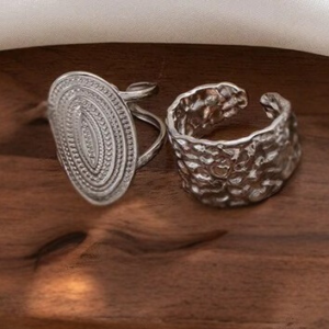 Minimalist Solid Band Ring in Silver Stainless Steel