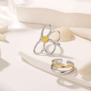 Silver & Gold Accent Rings – Choose Your Style